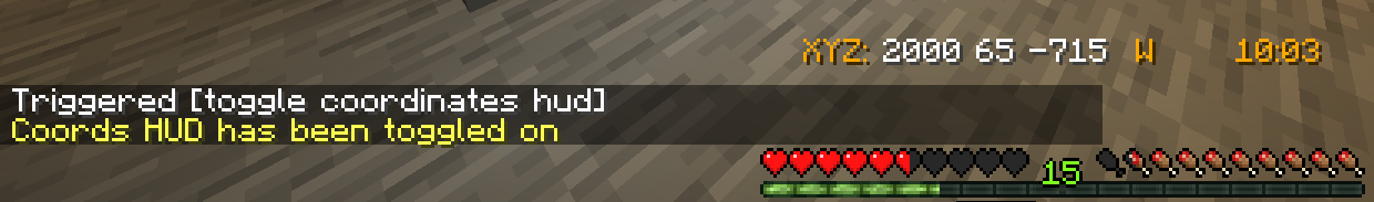 Coordinates Hud Example